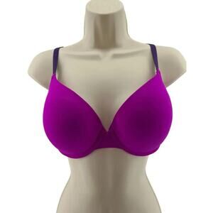 PINK Victoria's Secret Wear Everywhere Push Up Bra Fuschia size 34DD